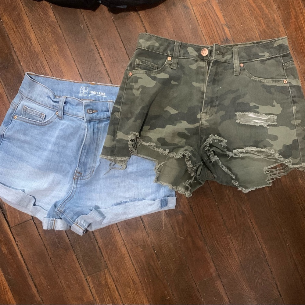 🧨 High waist Jean shorts